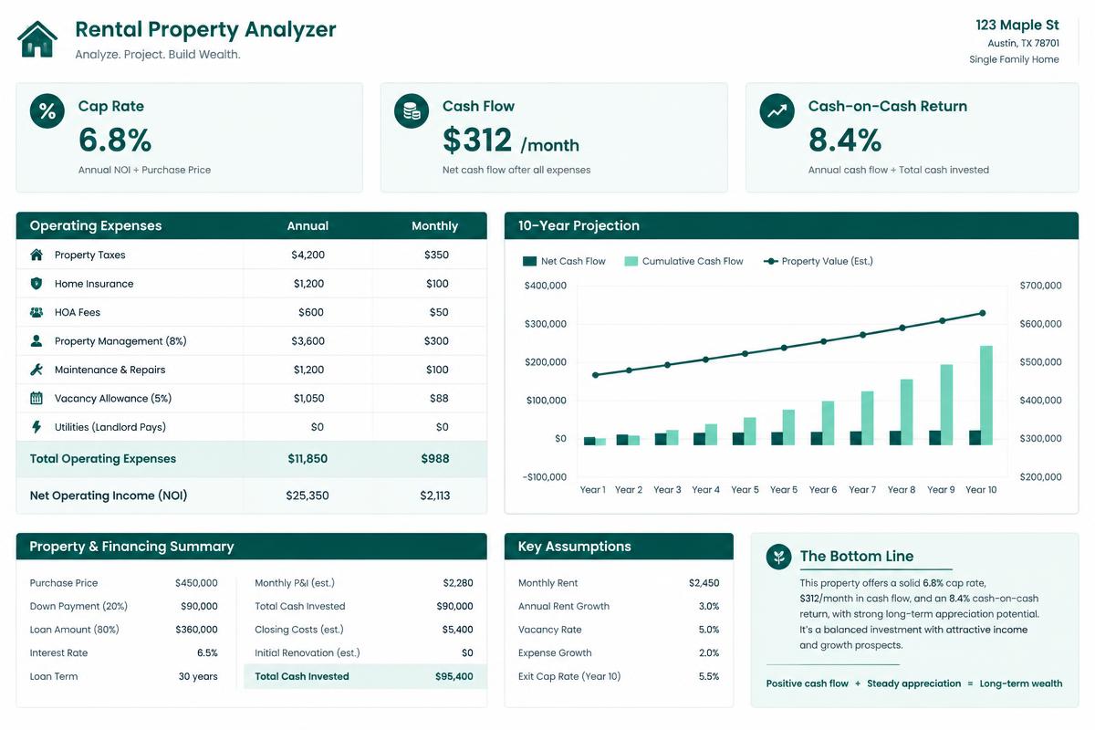 Rental Property Analyzer preview